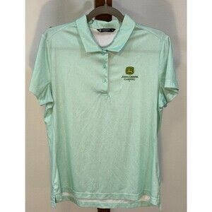 Levelwear Polo Shirt Women’s L Green John Deere Classic PGA Golf Tournament